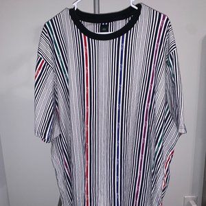 Big and Tall Prolific white stripe T-shirt